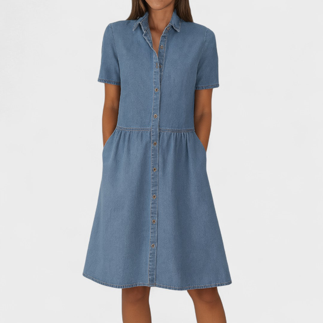 Isabela | Kootud denimkleit
