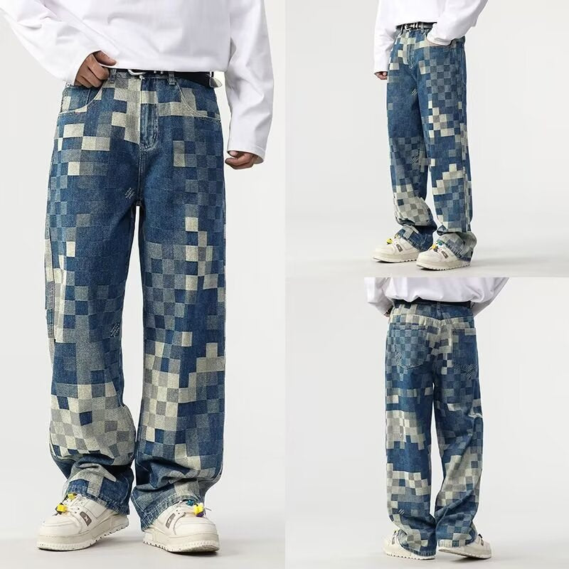 Edvard | Meeste Pixel Efektiga Denim Jean