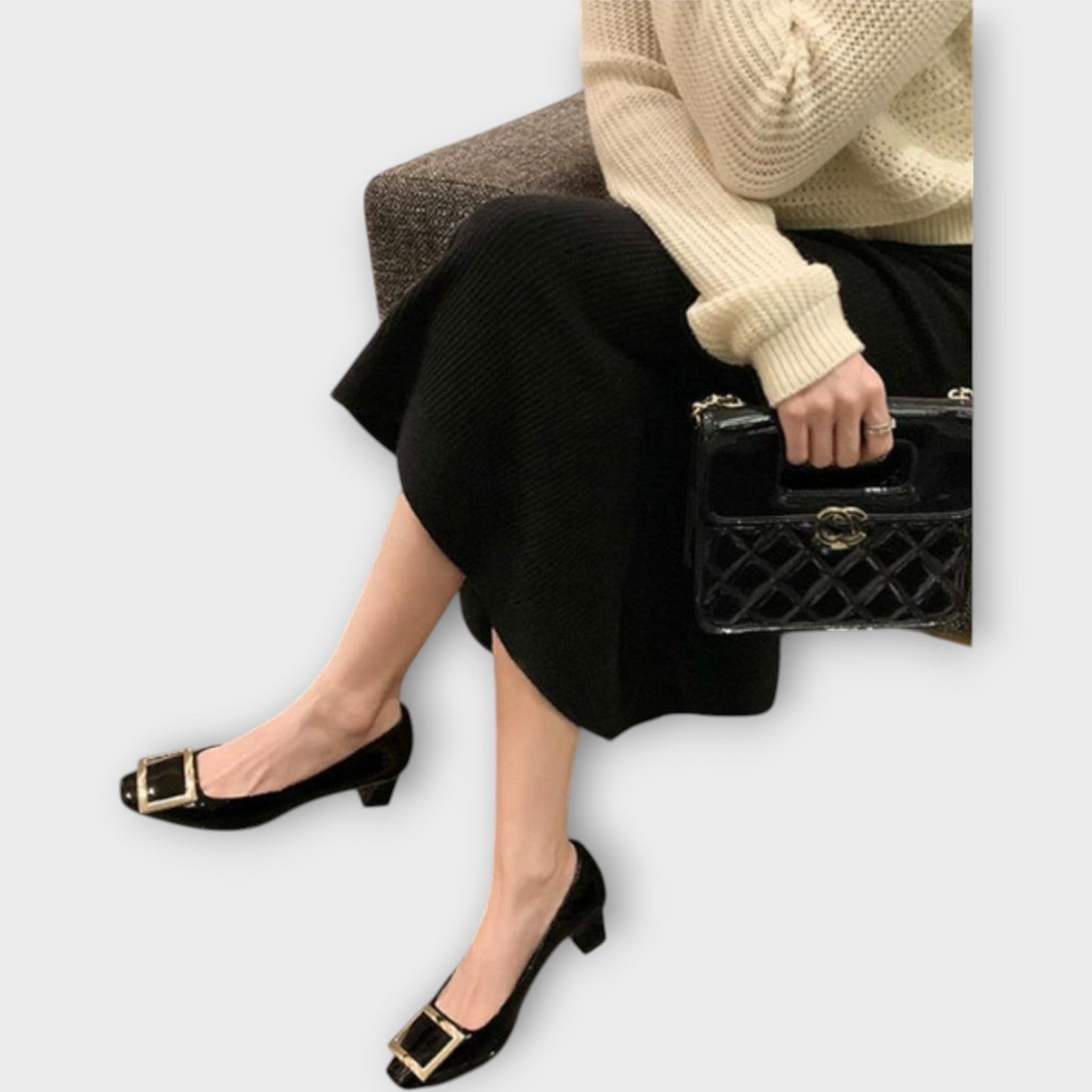 Chiara | Elegantsed sandaalid keskmise kontsa ja kandilise ninaga
