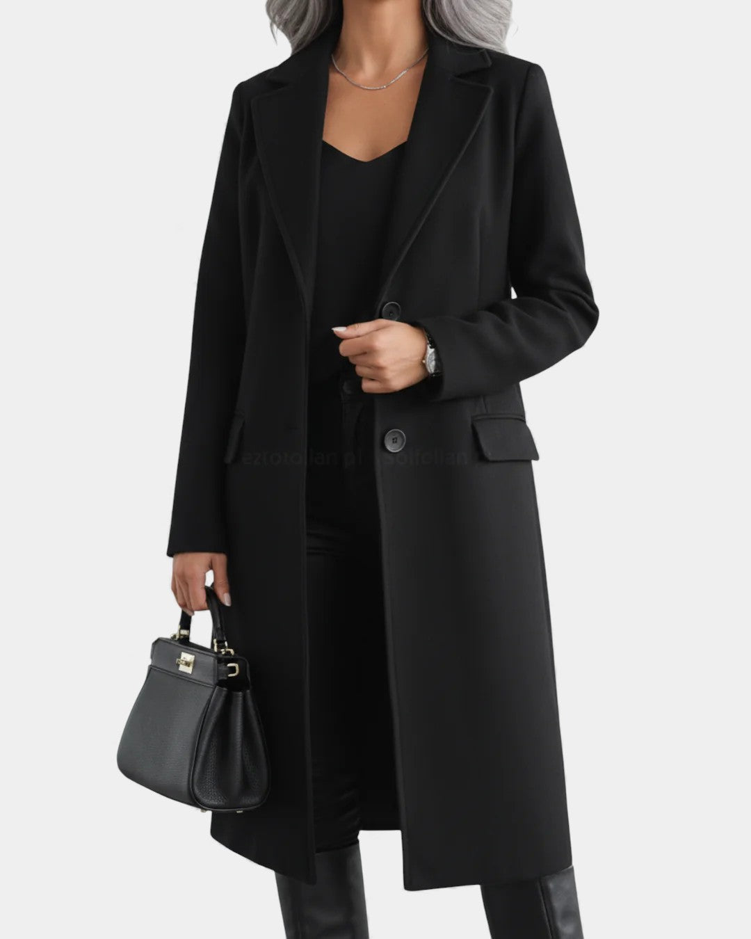 Liis | Elegantne Pikk Mantel