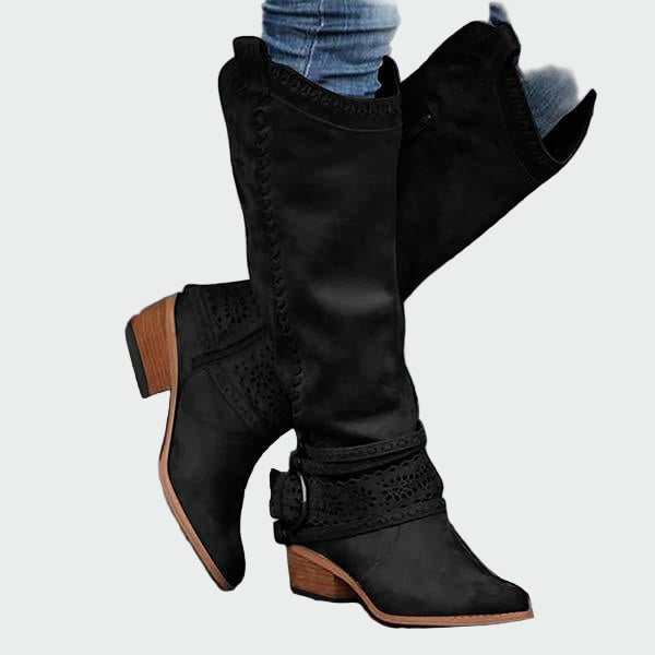 Veselka | Klassikalised nahast cowboy-saapad retro stiilis