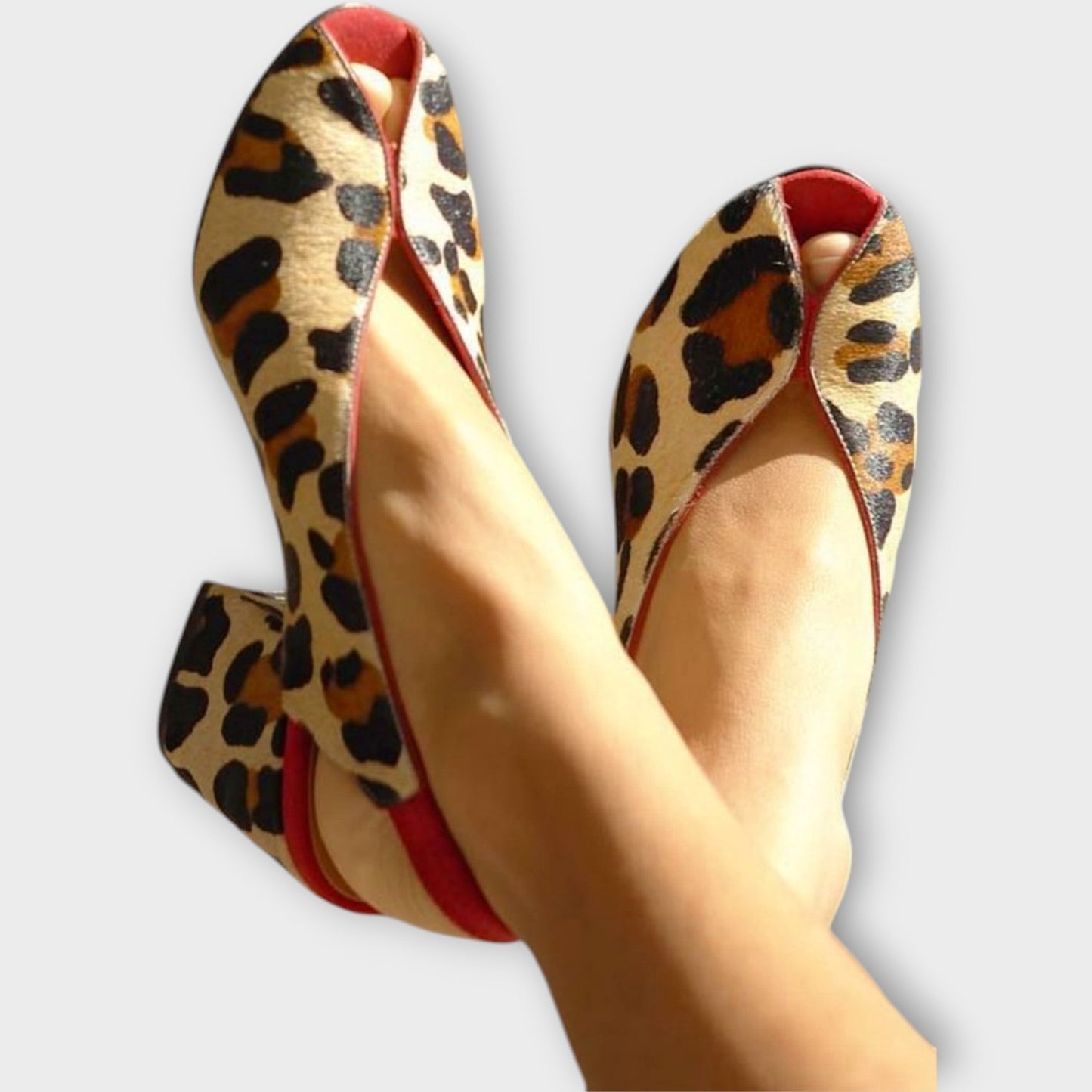Valeria | Leoparditrükiga kontsaga sandaalid