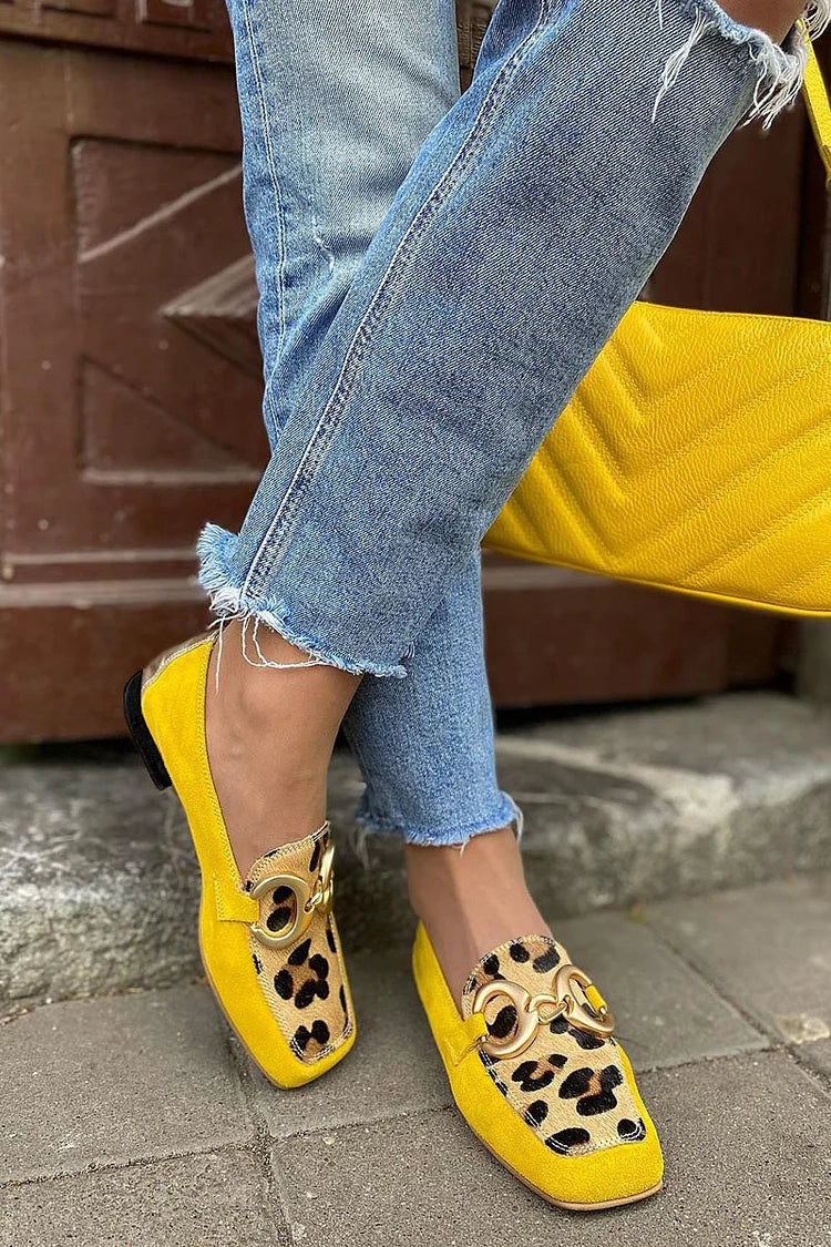 Stelle | Loomamustriga loafer
