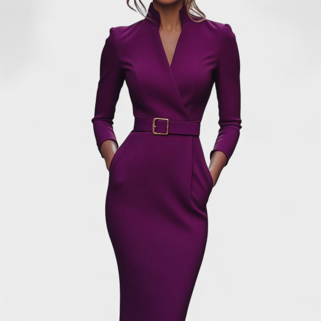 Inês | Elegantne Vööga Kleit