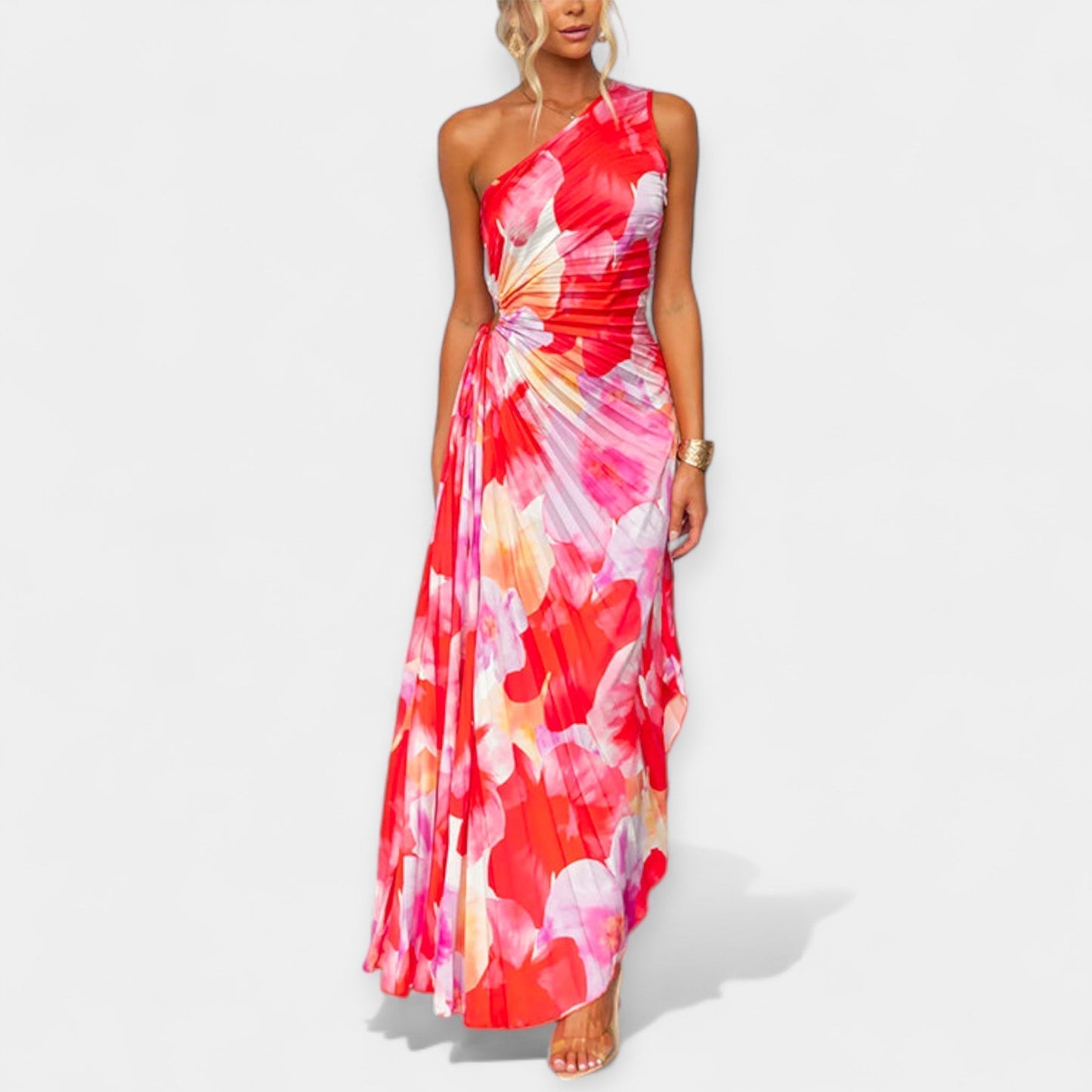 Tatiana | Asümmeetrilise viimistlusega kleit