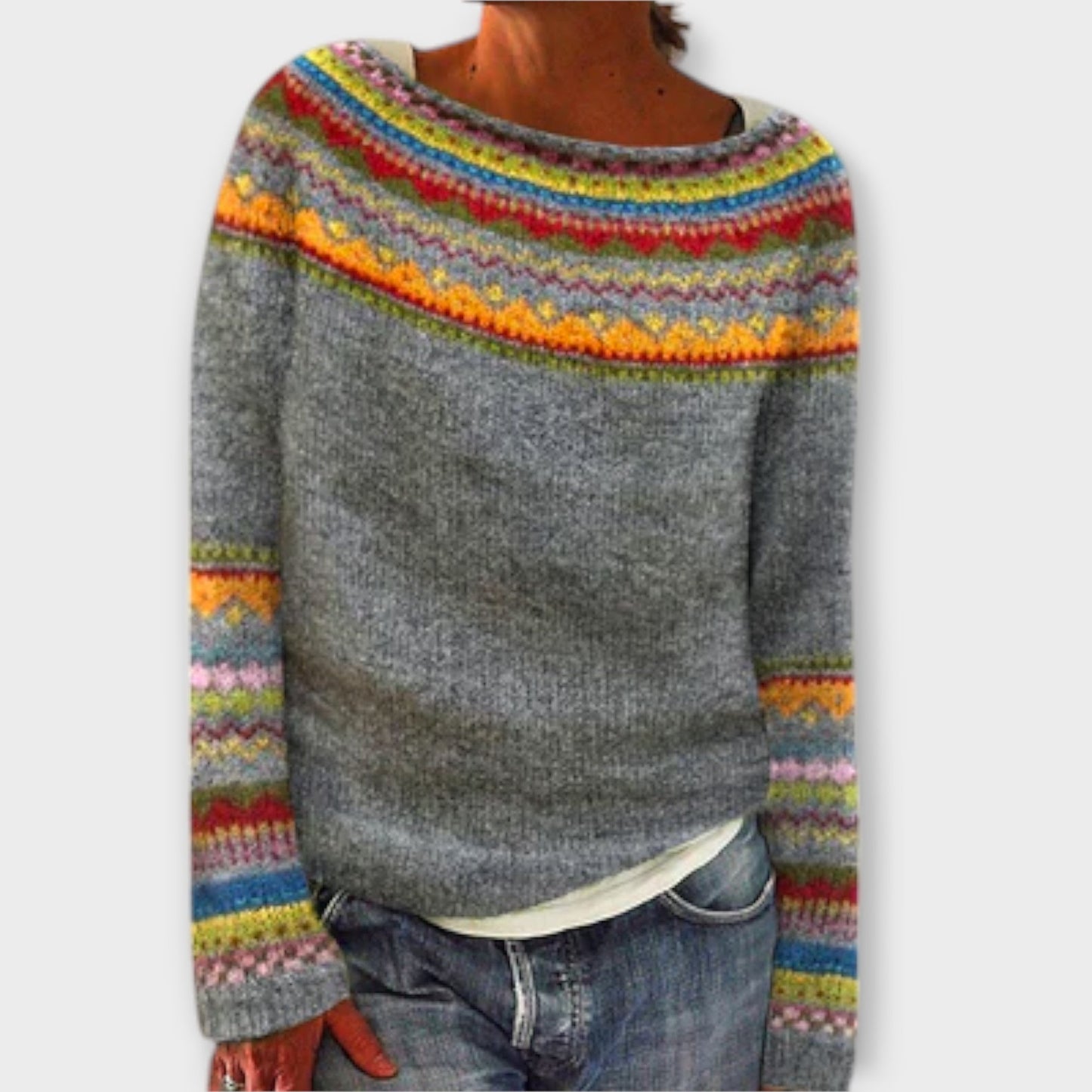 Suzu | Vintage kootud kampsun naistele