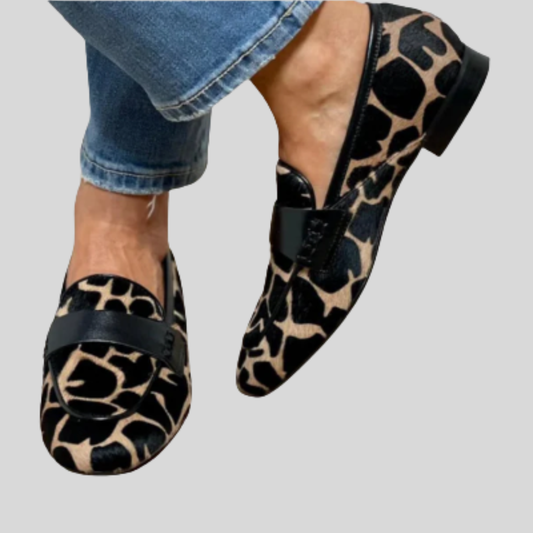 Katie | Ortopeedilised Leopardimustrilised Loafers