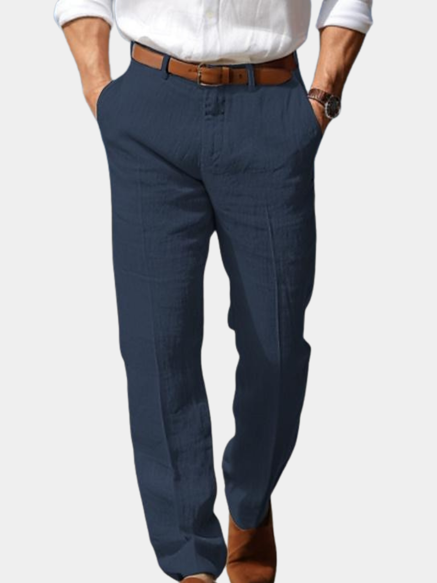 Frank | PREMIUM LINASED MEESTE PÜKSID (VÖÖDELE KANDMISAVAD)