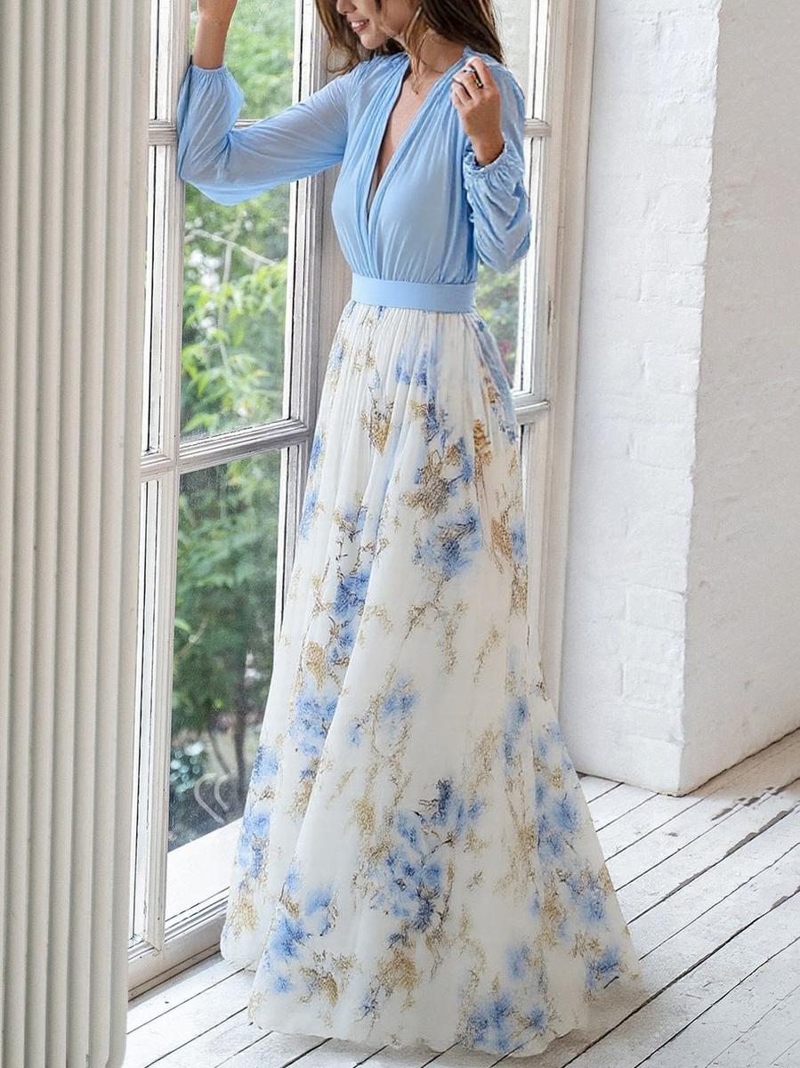 Evi | Lilled Elegants Kleid