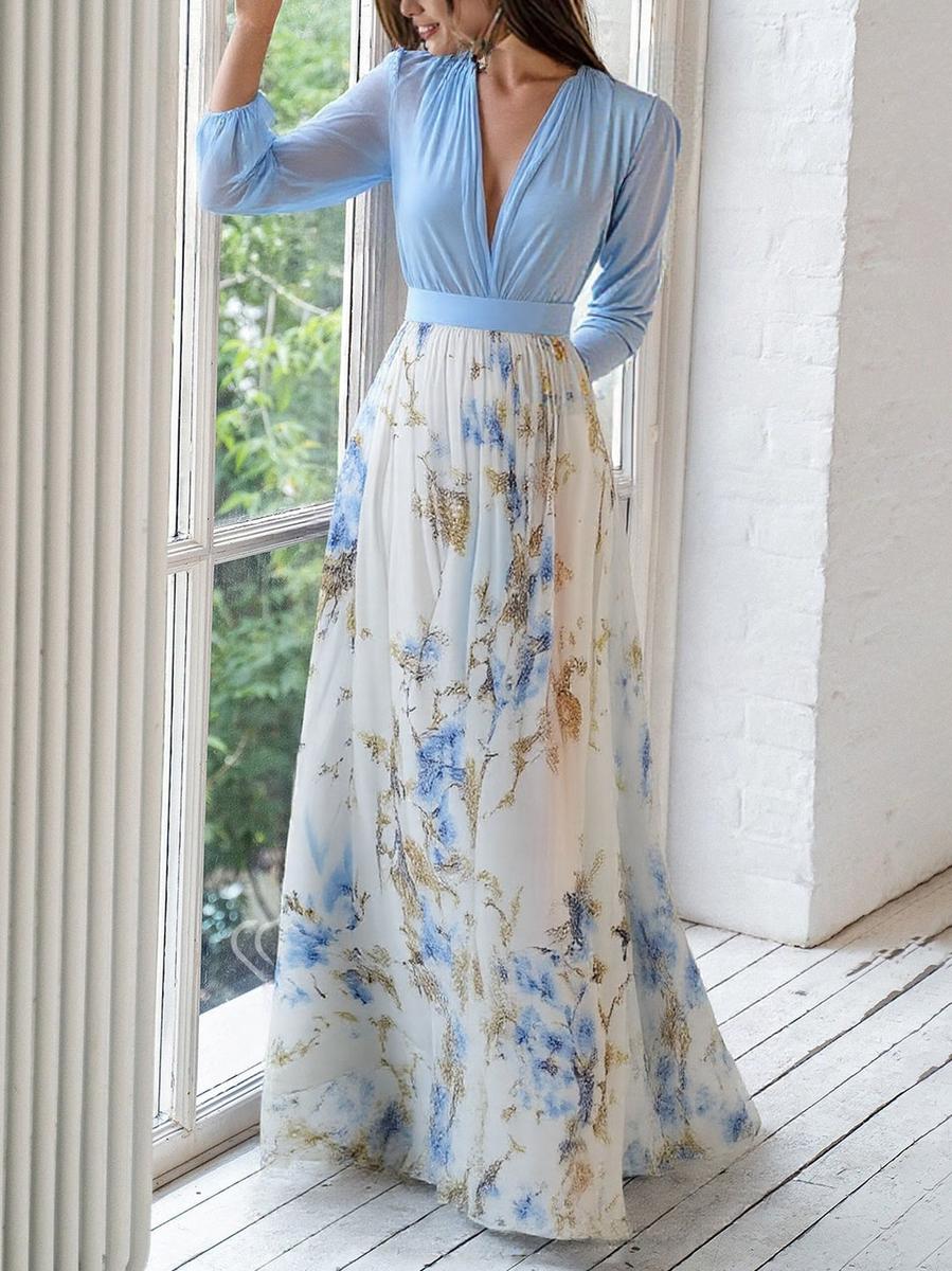 Evi | Lilled Elegants Kleid