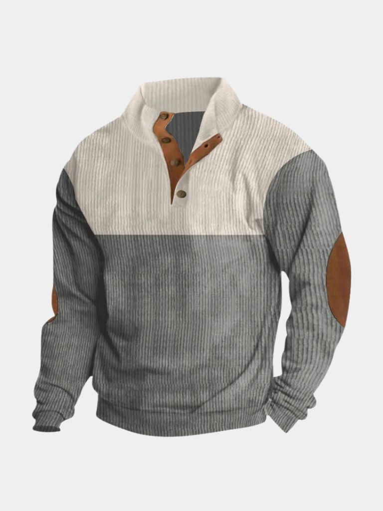 Melker | KÕRGE KAELUSEGA KORDUROOST PULLOVER MEESTELE