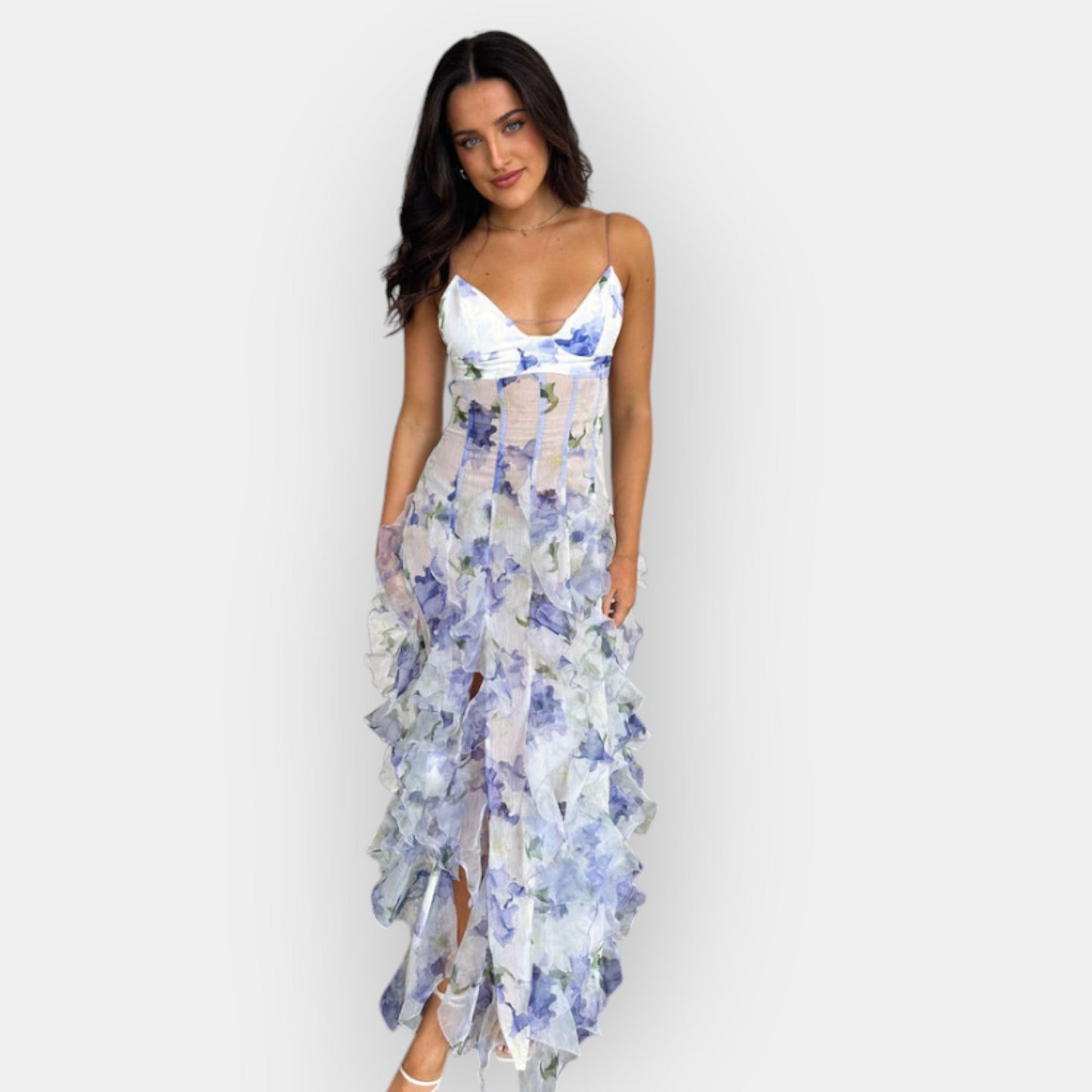 Emilia | Maxi kleit volangidega