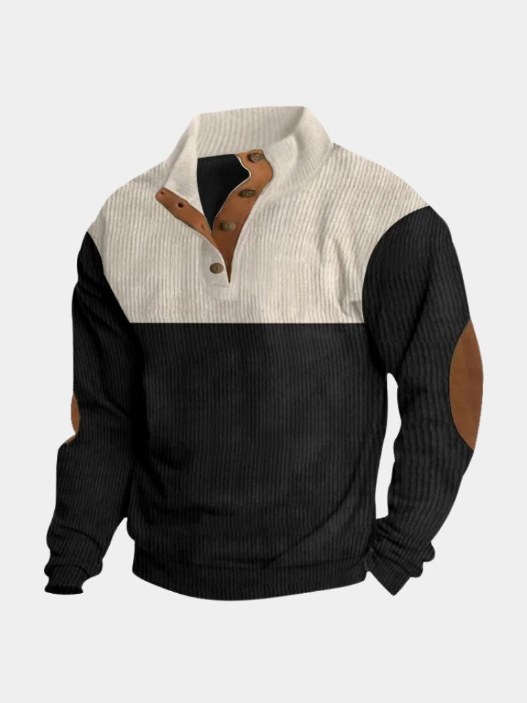 Melker | KÕRGE KAELUSEGA KORDUROOST PULLOVER MEESTELE