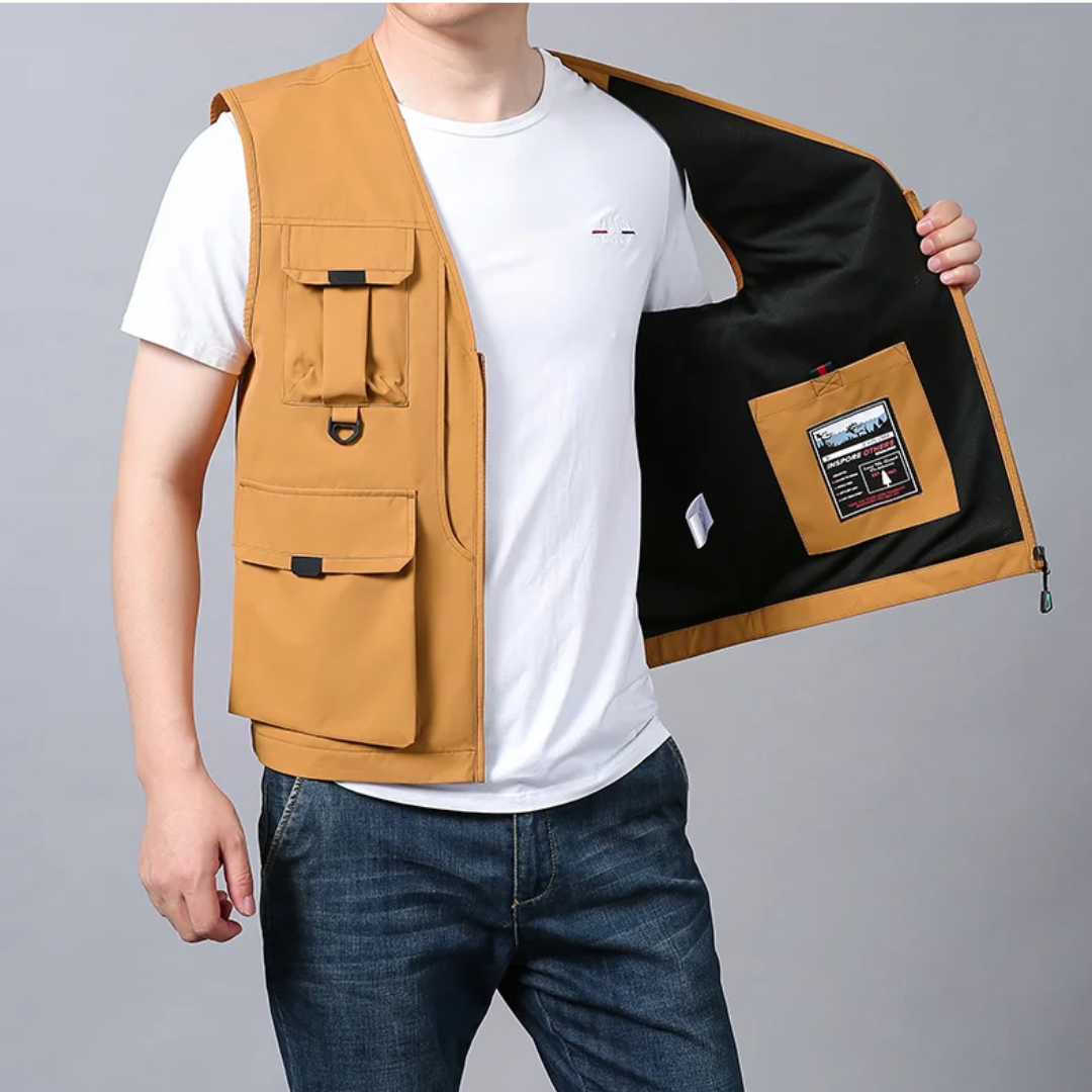 Elias | MULTI-POCKET RESPIRANT GILET