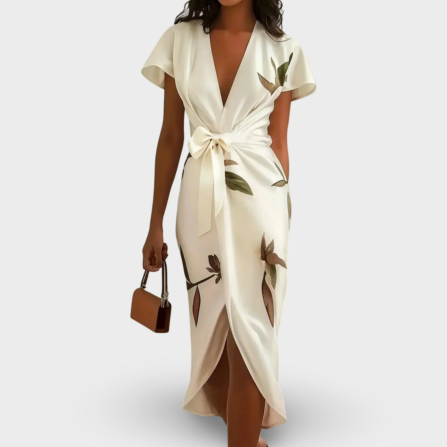 Elin | Elegantne Wikkelkleit Lillemustriga