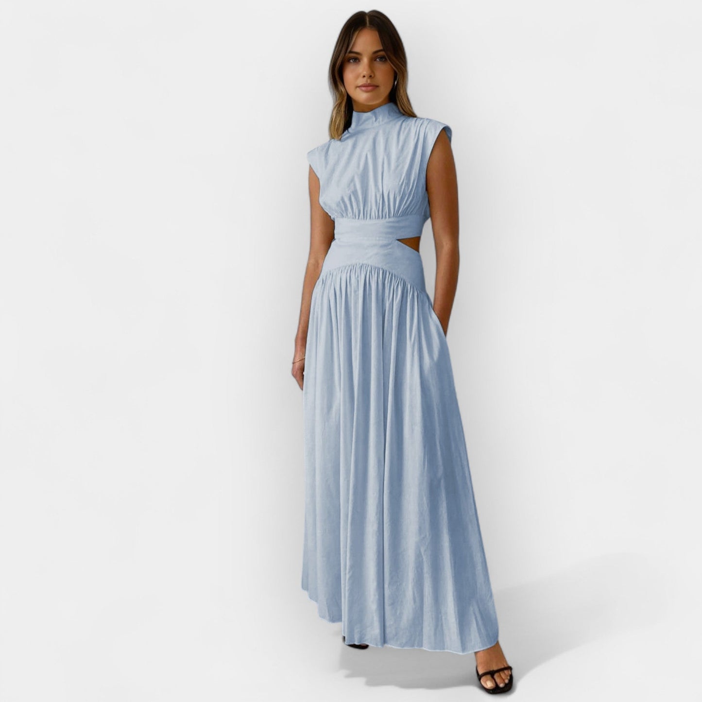 Freya | Elegantne kleit lõikega-Välja üksikasjad