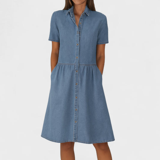 Isabela | Kootud denimkleit