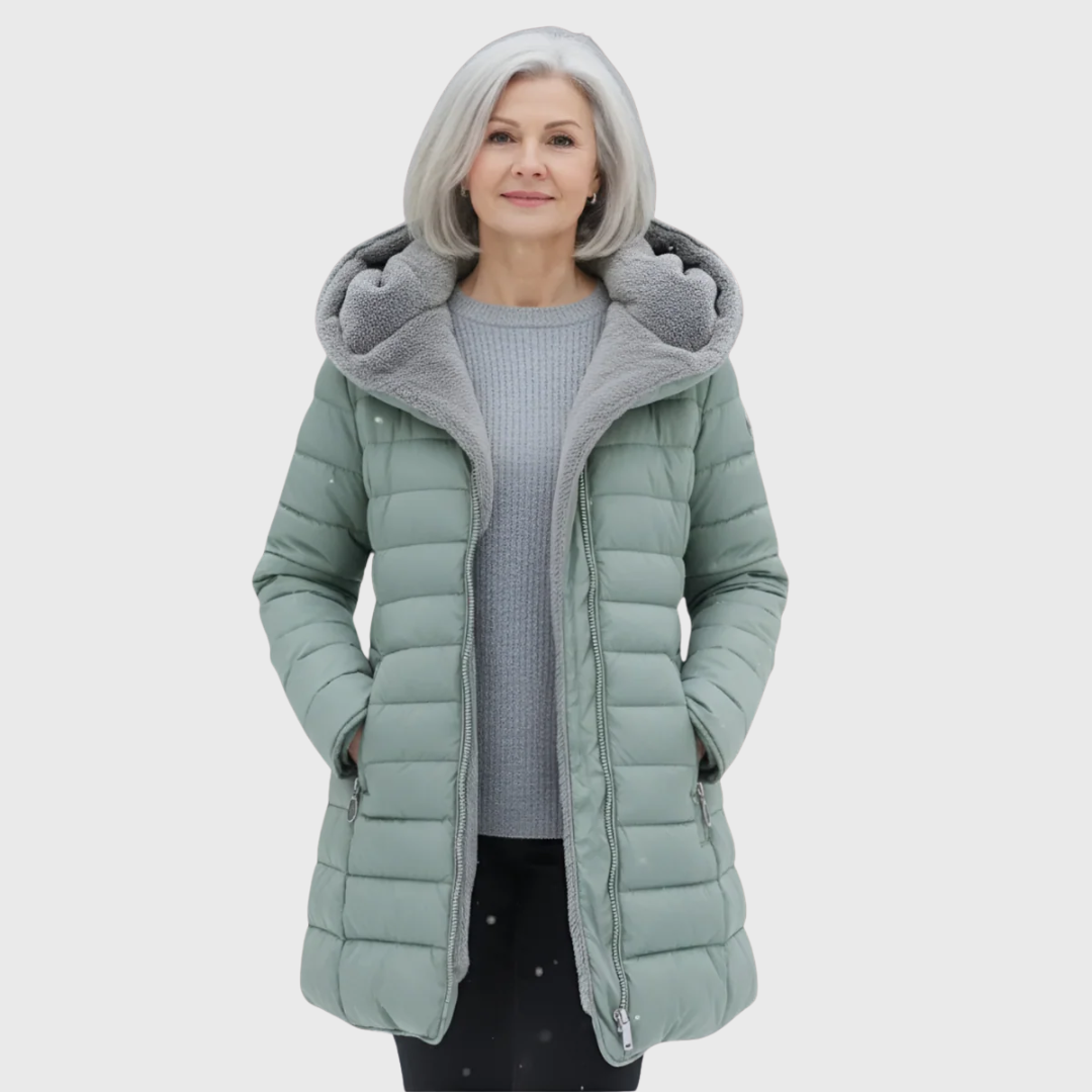 Olivia | veekindel karusnahaga mantel