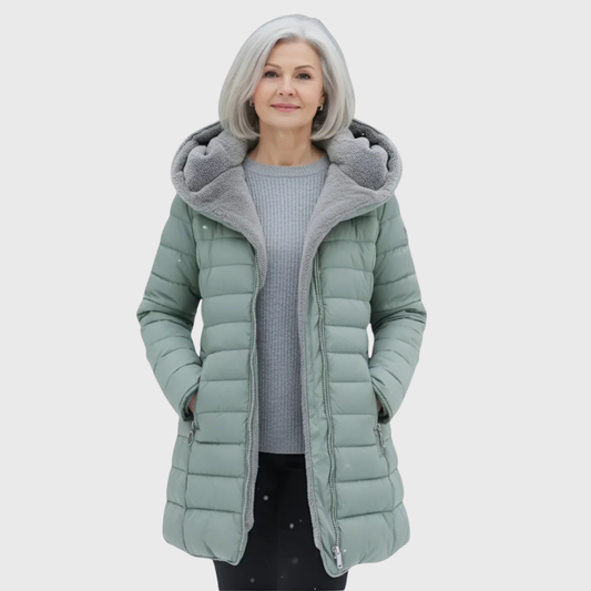 Olivia | veekindel karusnahaga mantel