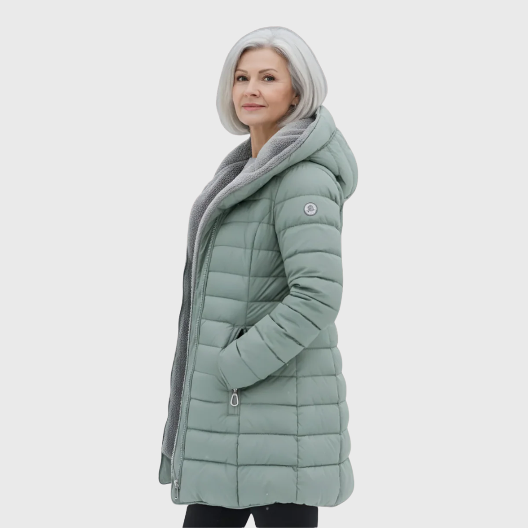 Olivia | veekindel karusnahaga mantel