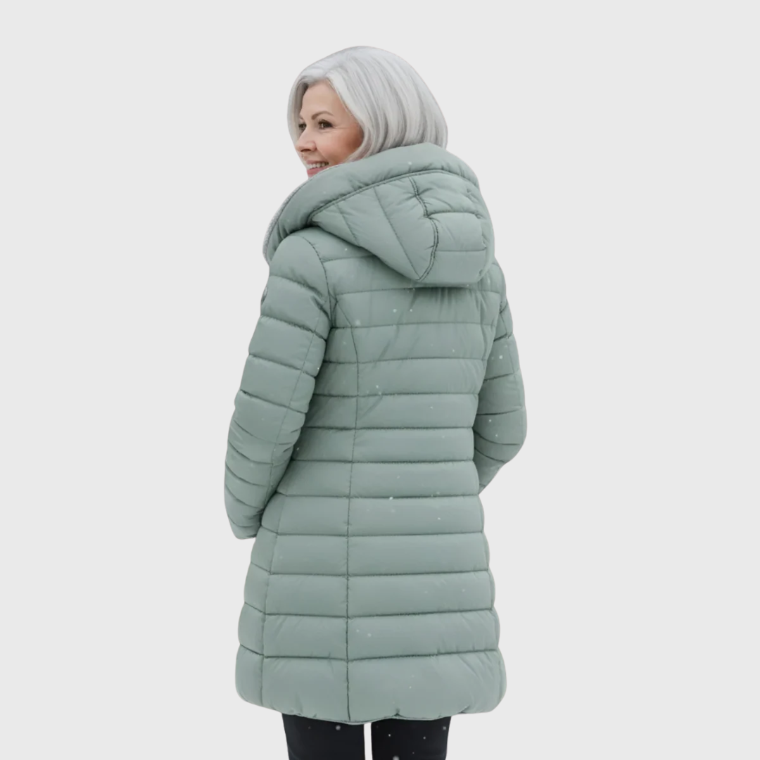 Olivia | veekindel karusnahaga mantel