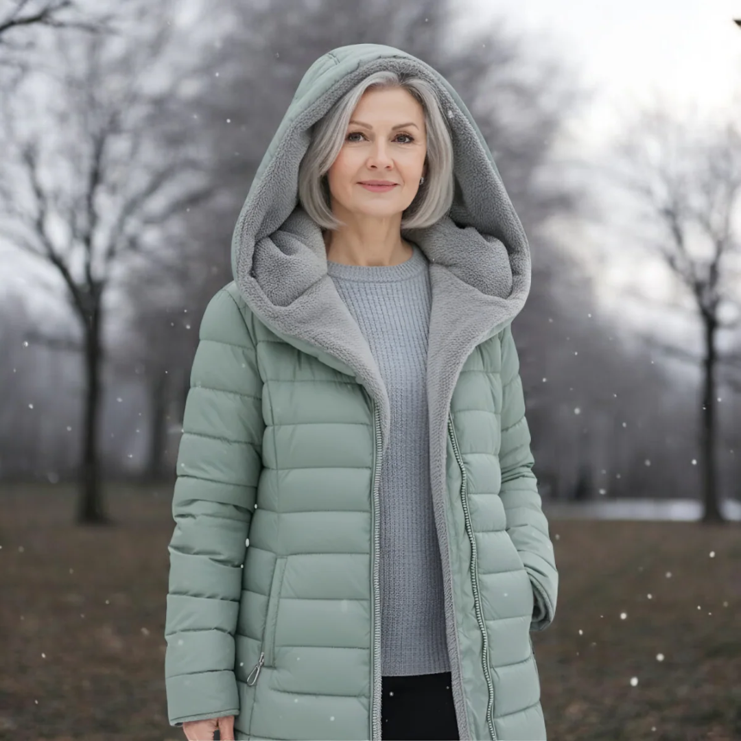 Olivia | veekindel karusnahaga mantel