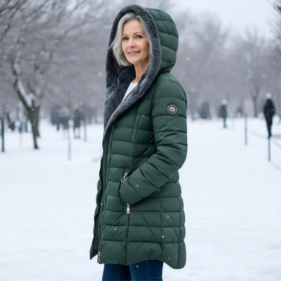 Olivia | veekindel karusnahaga mantel