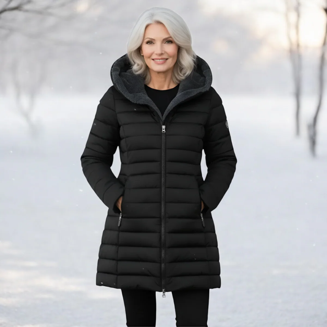 Olivia | veekindel karusnahaga mantel