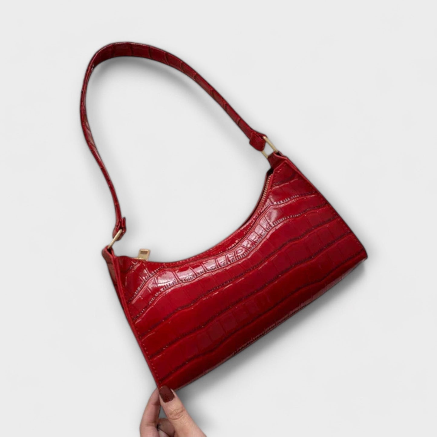 Bernarda | Elegantne Nahast Kott Sädelusega