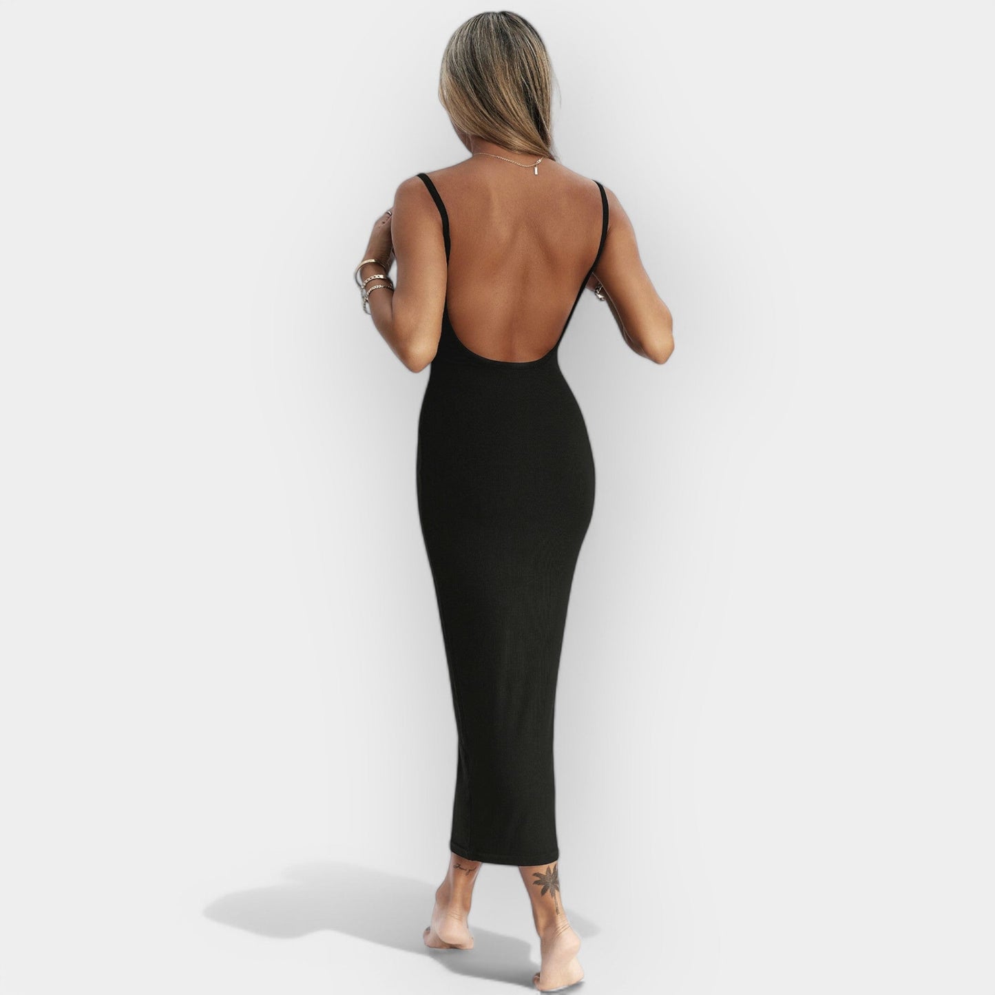 Victoria | Midi kleit avatud seljaga