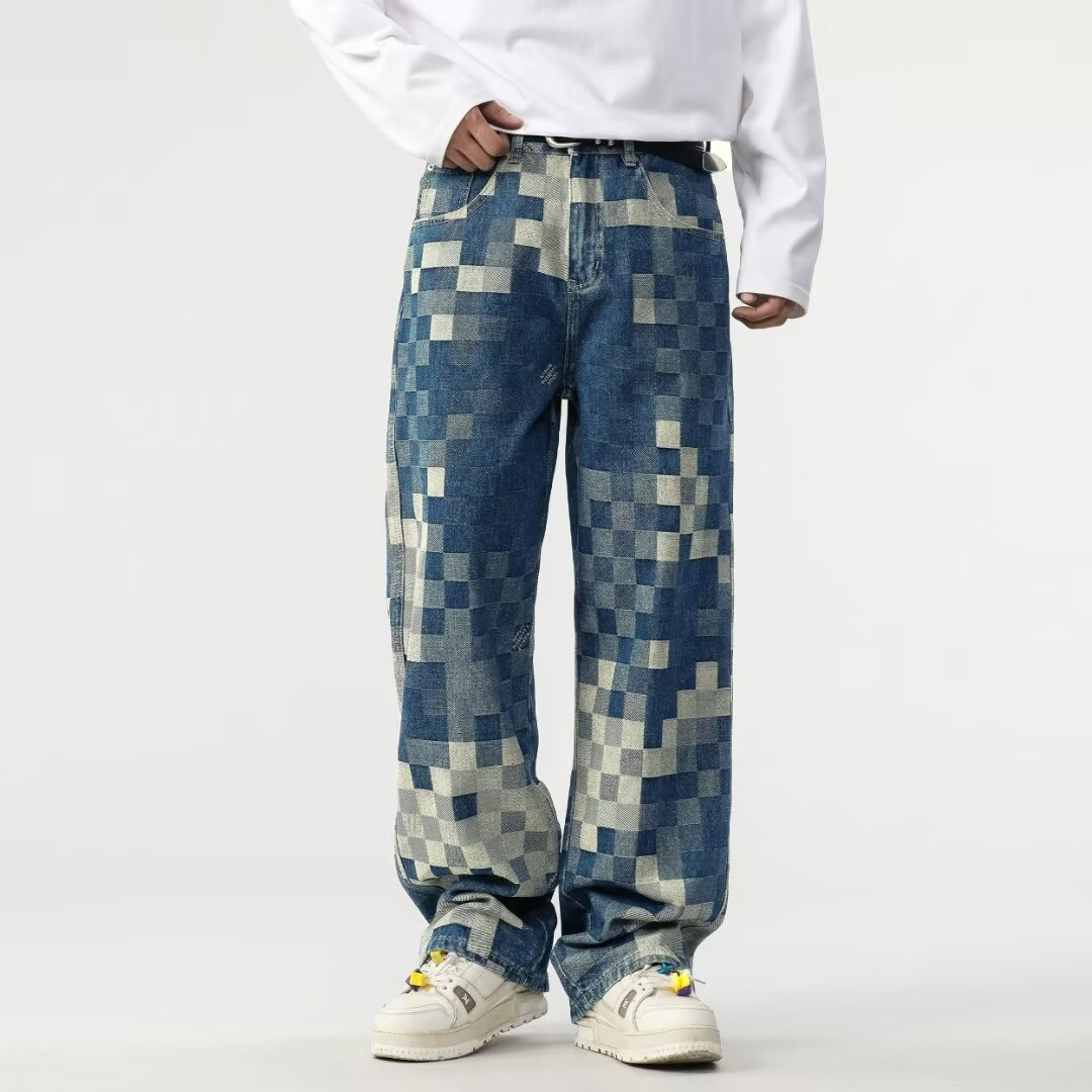 Edvard | Meeste Pixel Efektiga Denim Jean