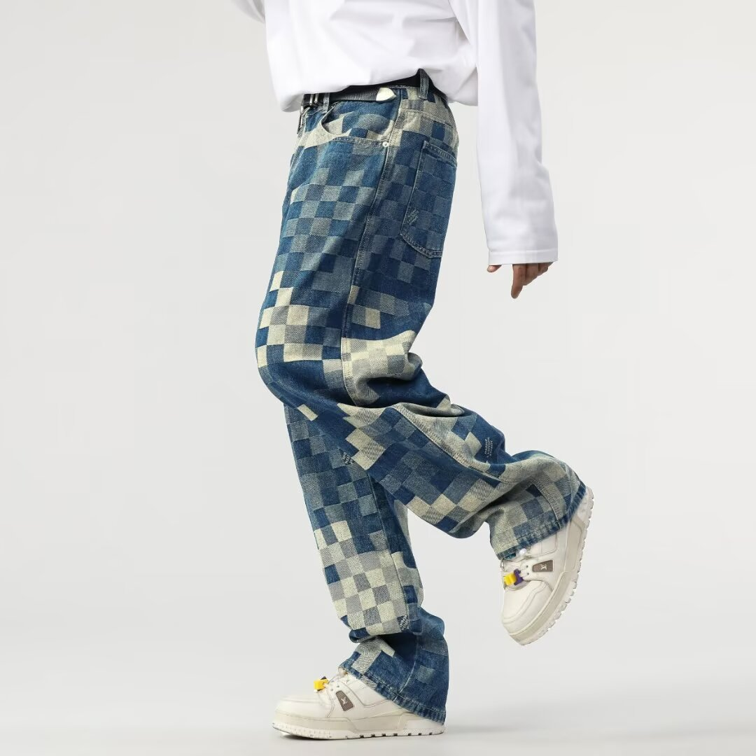 Edvard | Meeste Pixel Efektiga Denim Jean