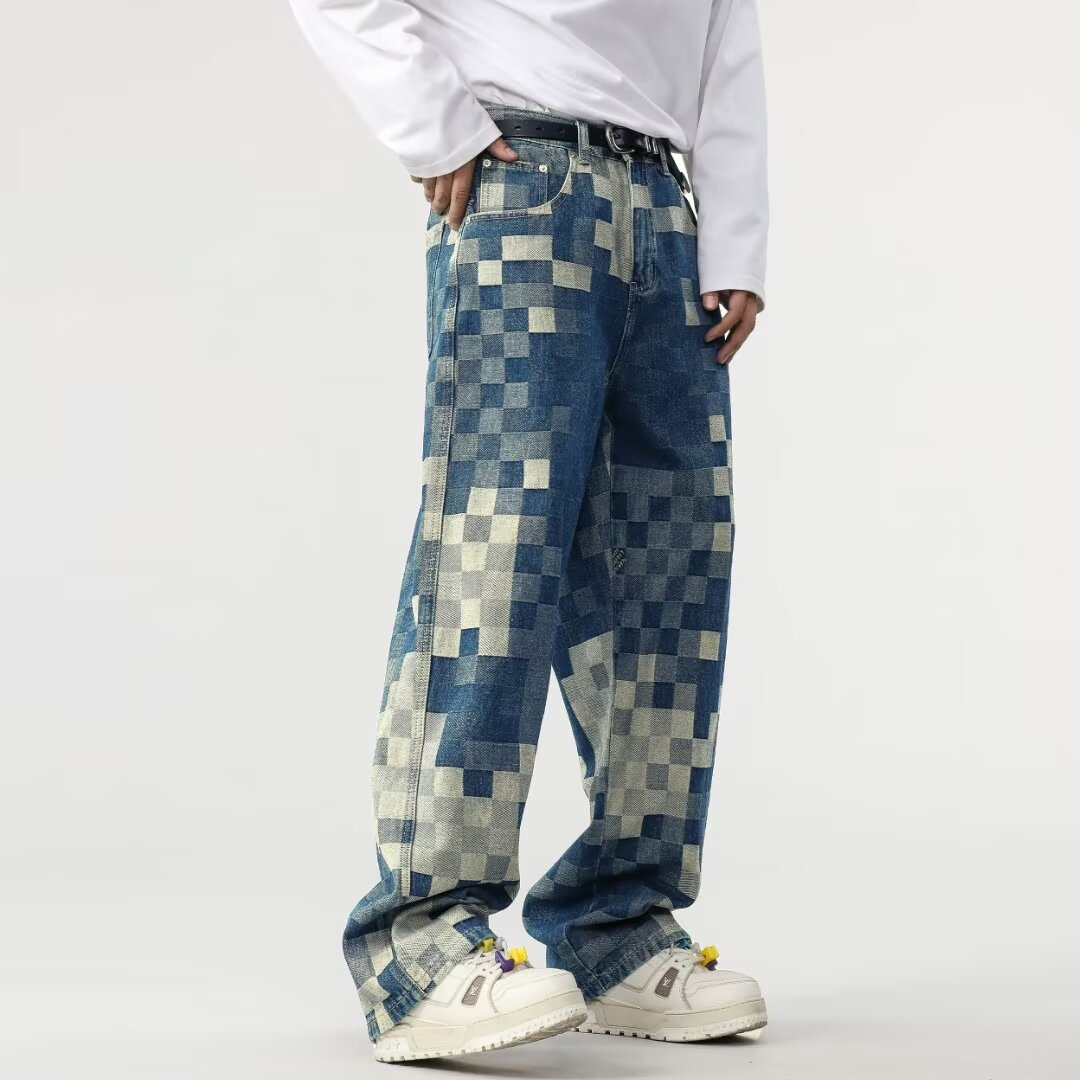 Edvard | Meeste Pixel Efektiga Denim Jean