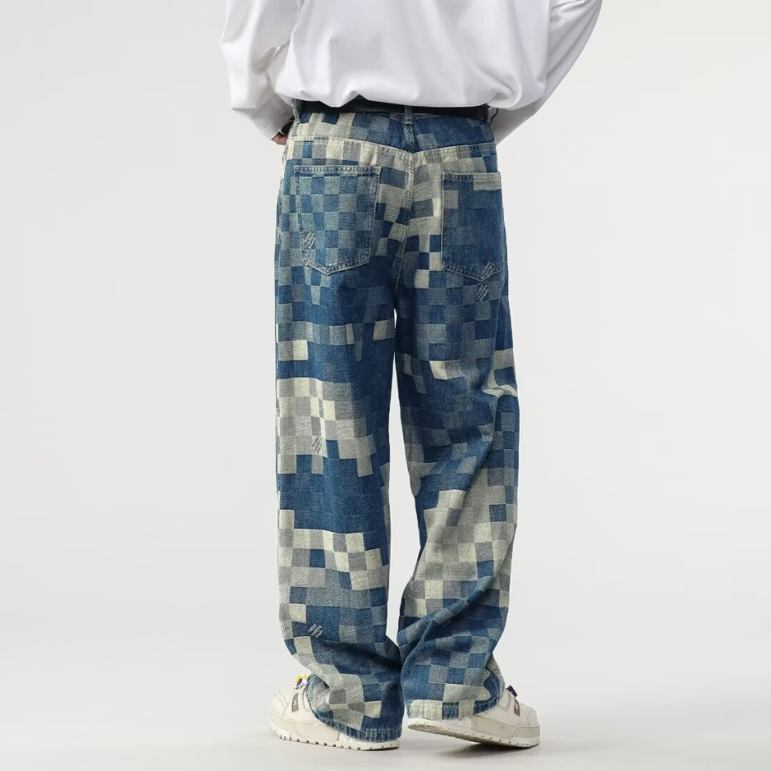 Edvard | Meeste Pixel Efektiga Denim Jean