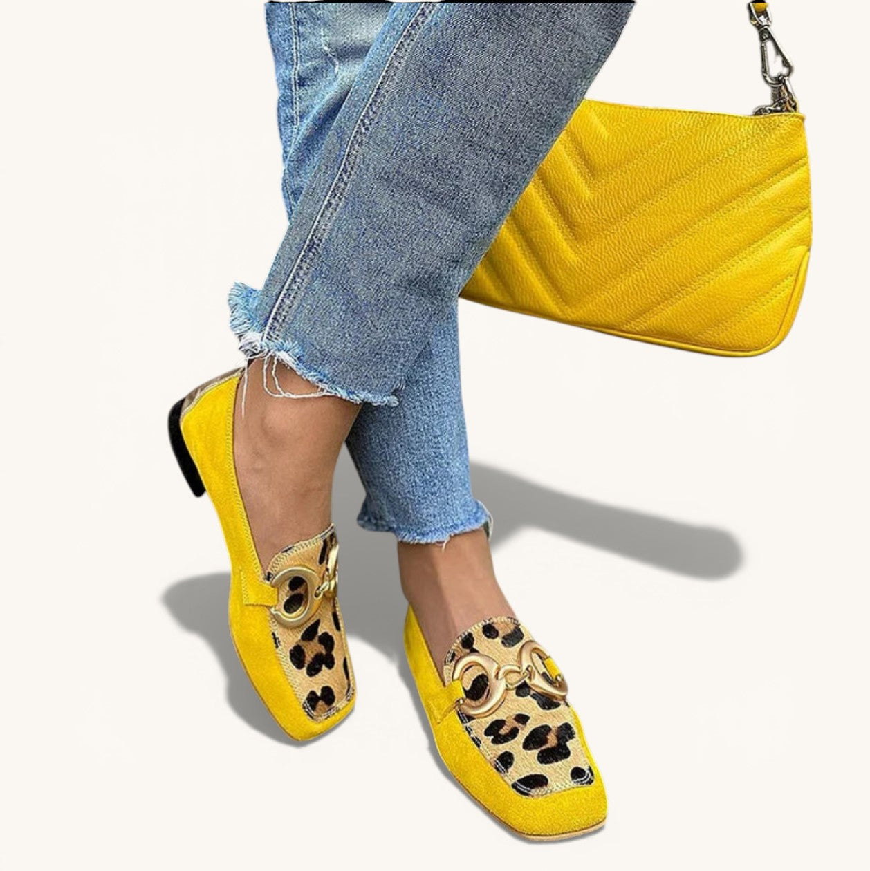 Stelle | Loomamustriga loafer