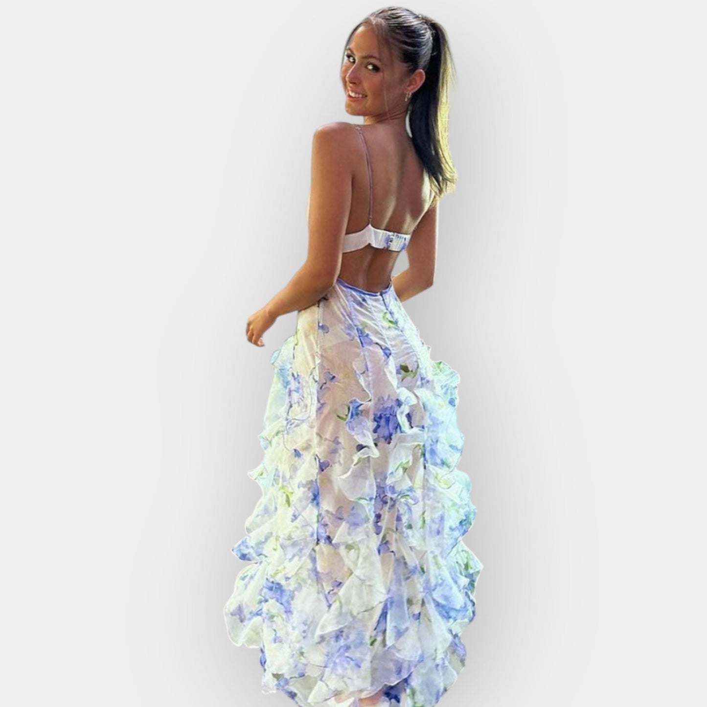 Emilia | Maxi kleit volangidega