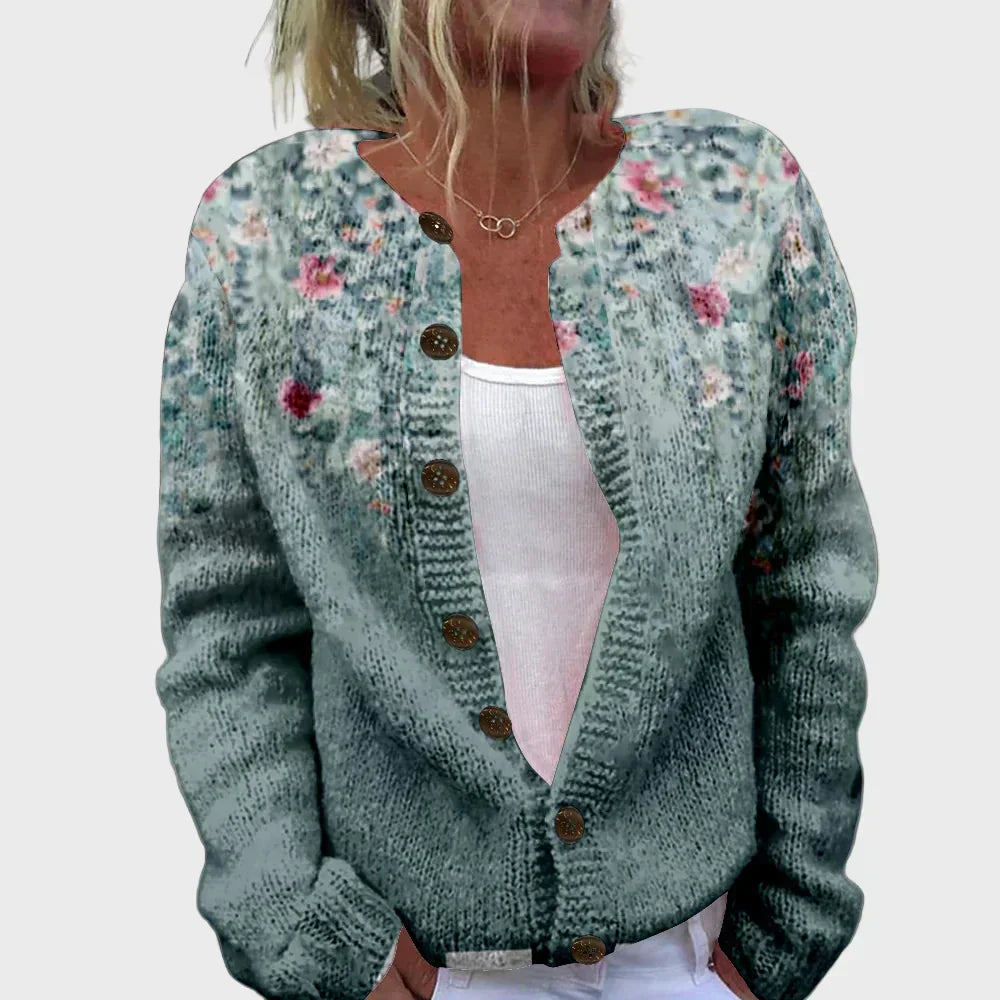 Evelin | Elegantne mustriga kootud vest