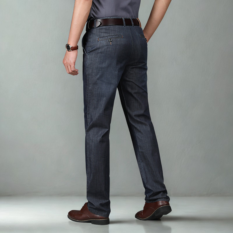 Claes | Meeste Klassikalise Lõike Elastne Denim Püksid