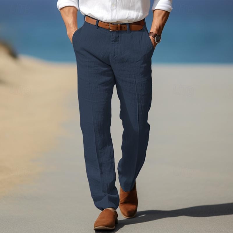 Frank | PREMIUM LINASED MEESTE PÜKSID (VÖÖDELE KANDMISAVAD)