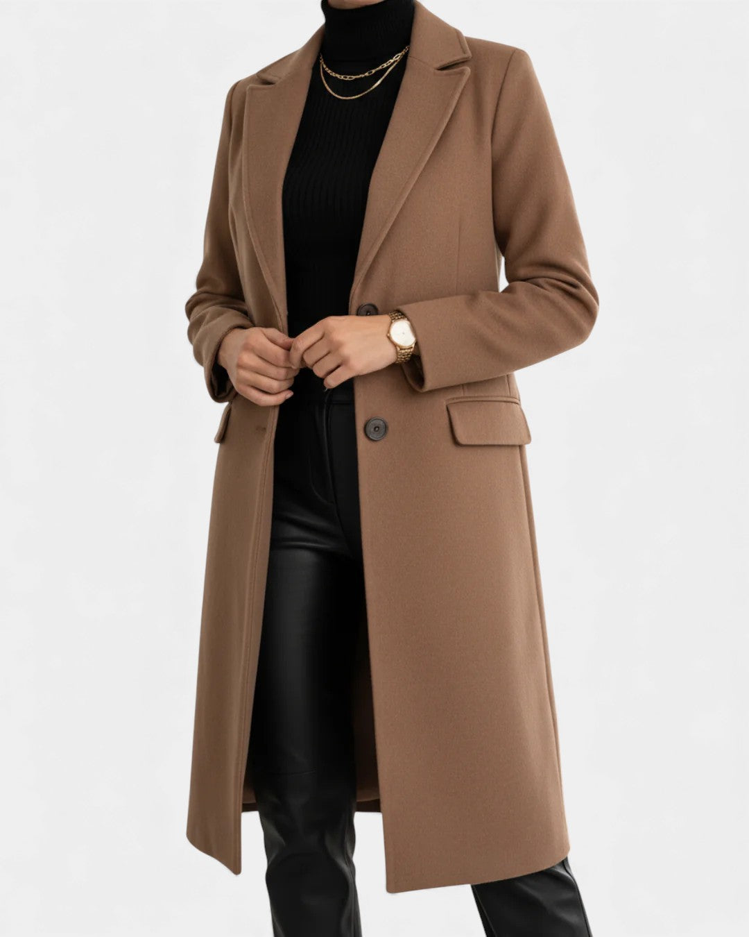 Liis | Elegantne Pikk Mantel
