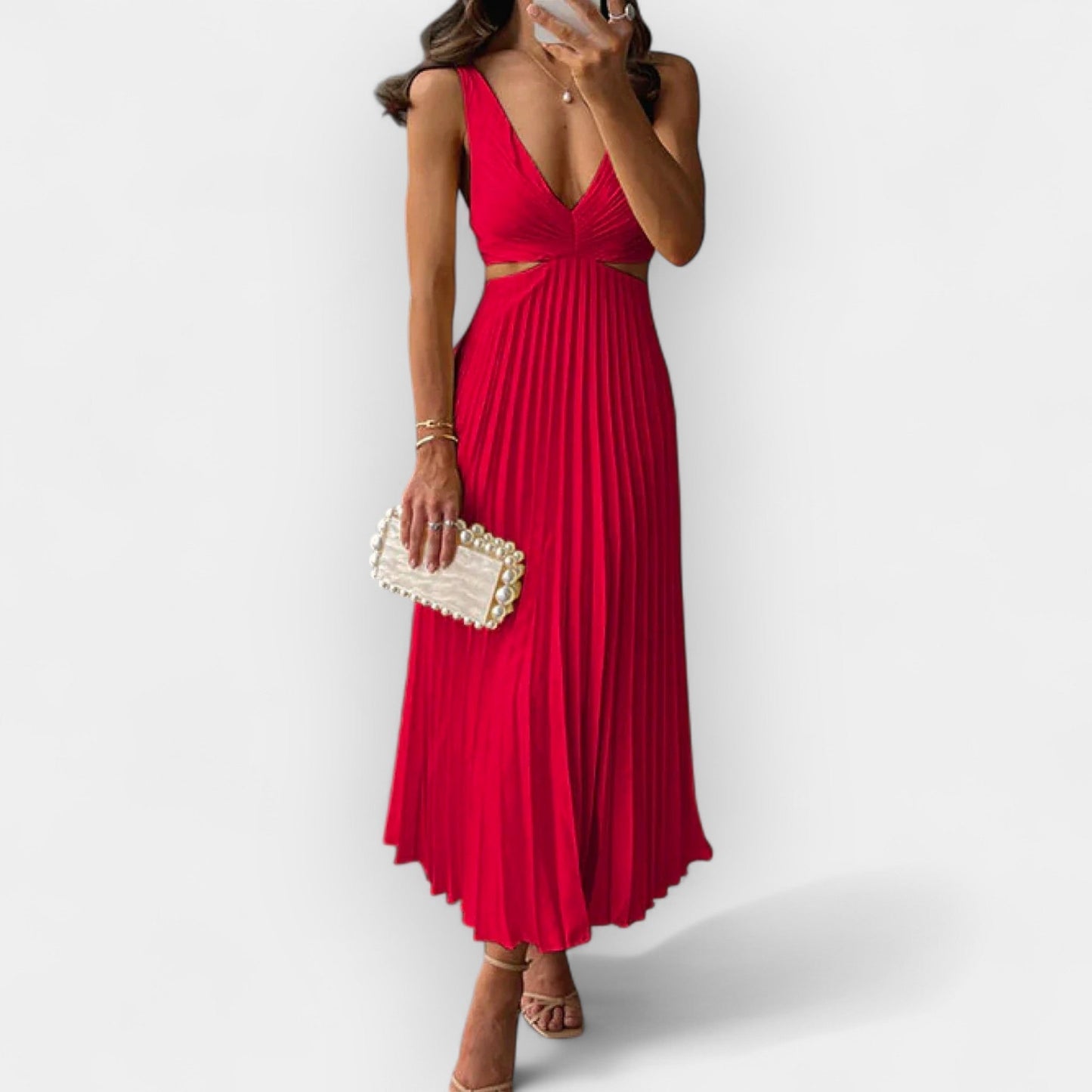 Mila | Satiinist midi kleit