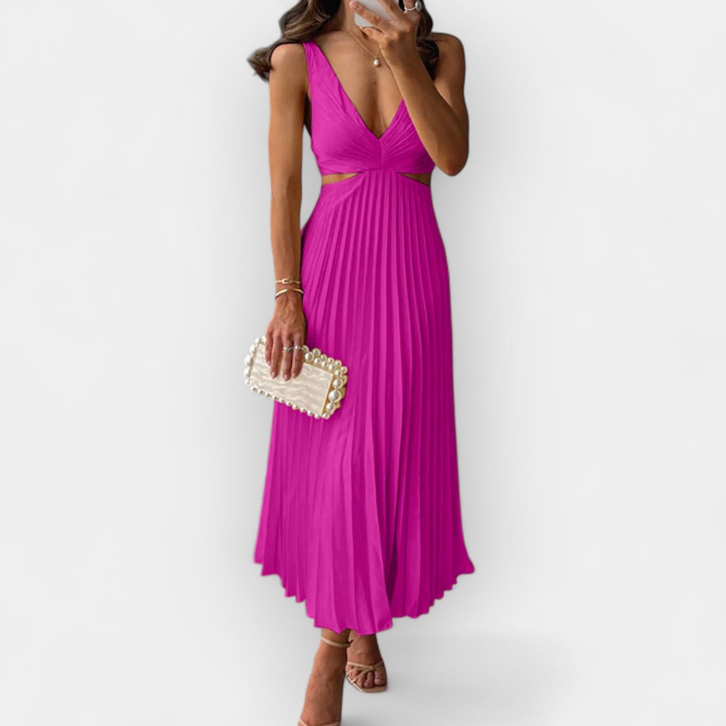 Mila | Satiinist midi kleit