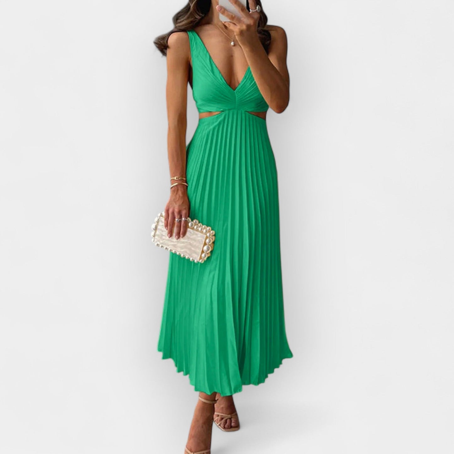 Mila | Satiinist midi kleit