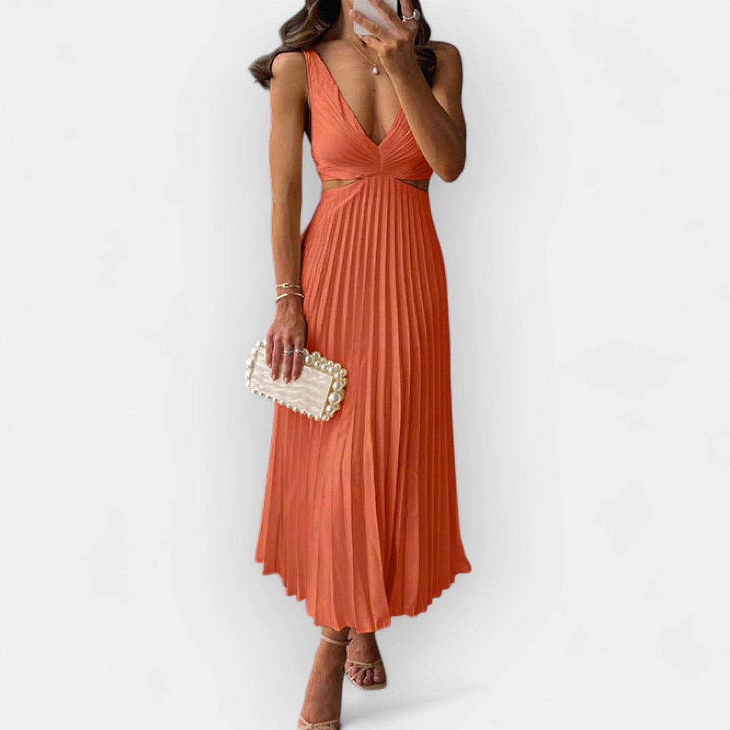 Mila | Satiinist midi kleit