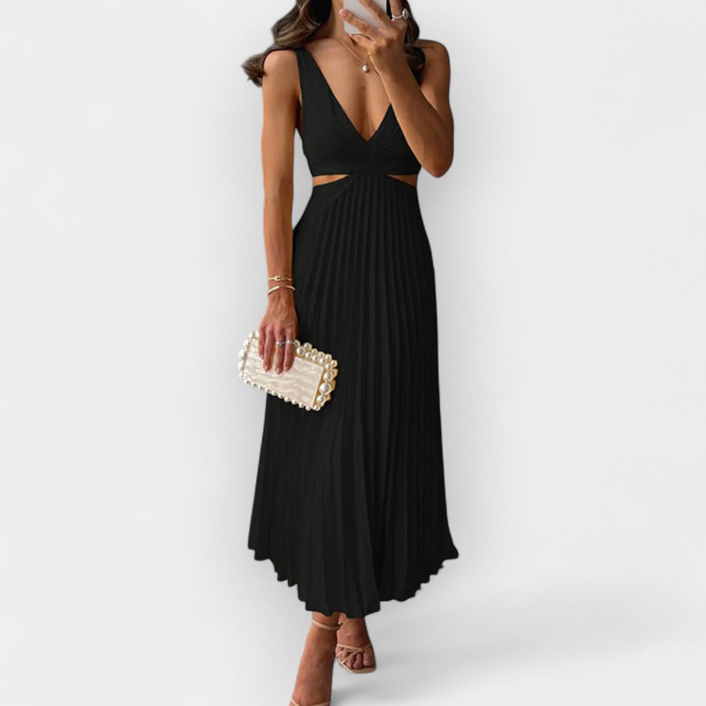 Mila | Satiinist midi kleit