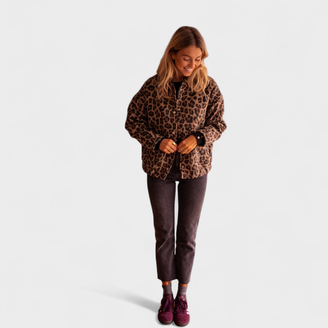 Roosa | Moodne leopardimustriga jakk