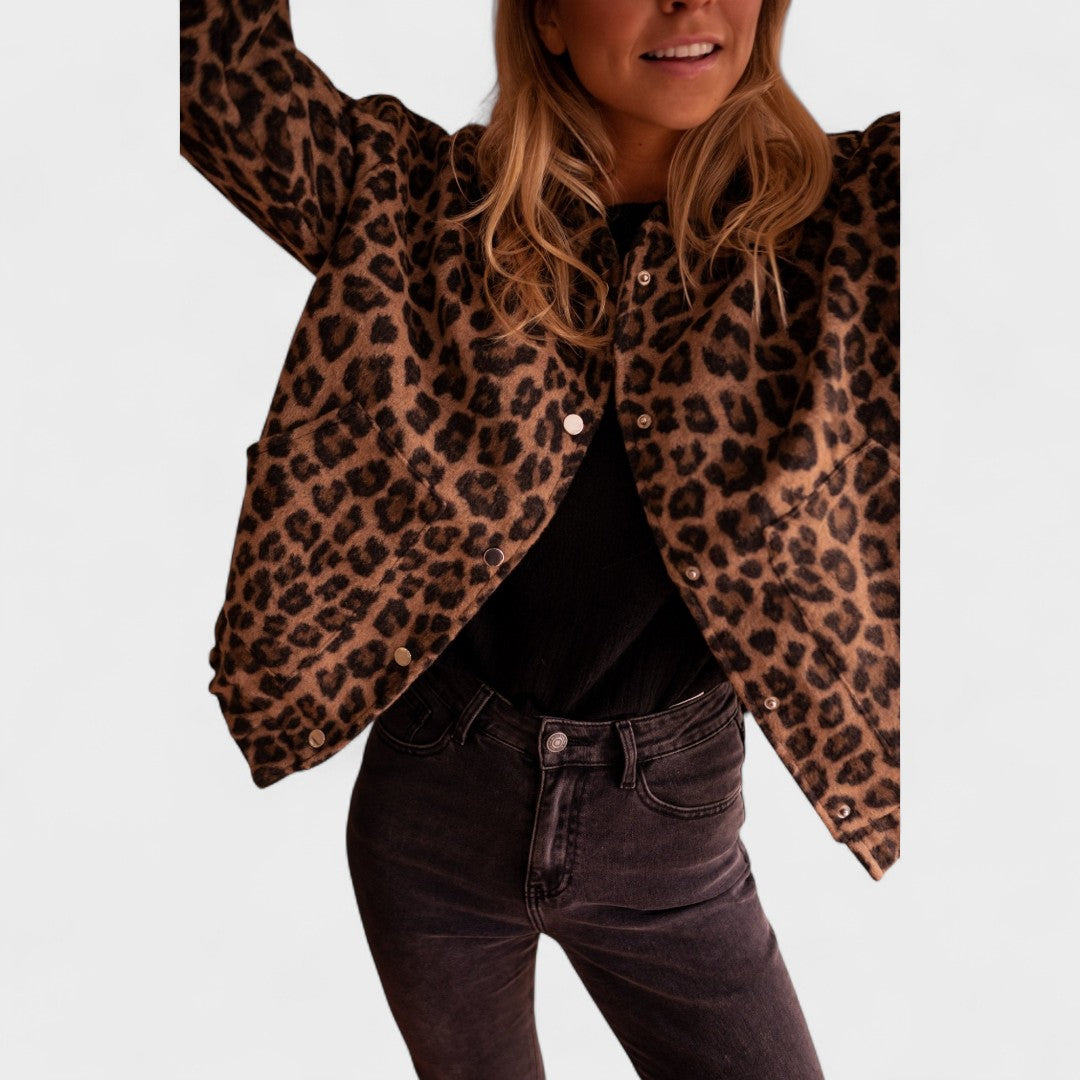 Roosa | Moodne leopardimustriga jakk