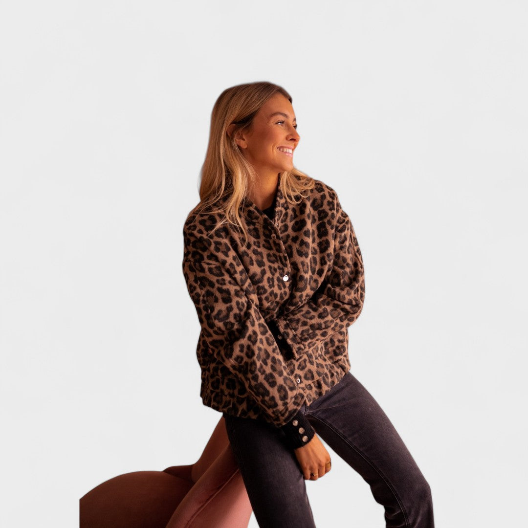 Roosa | Moodne leopardimustriga jakk