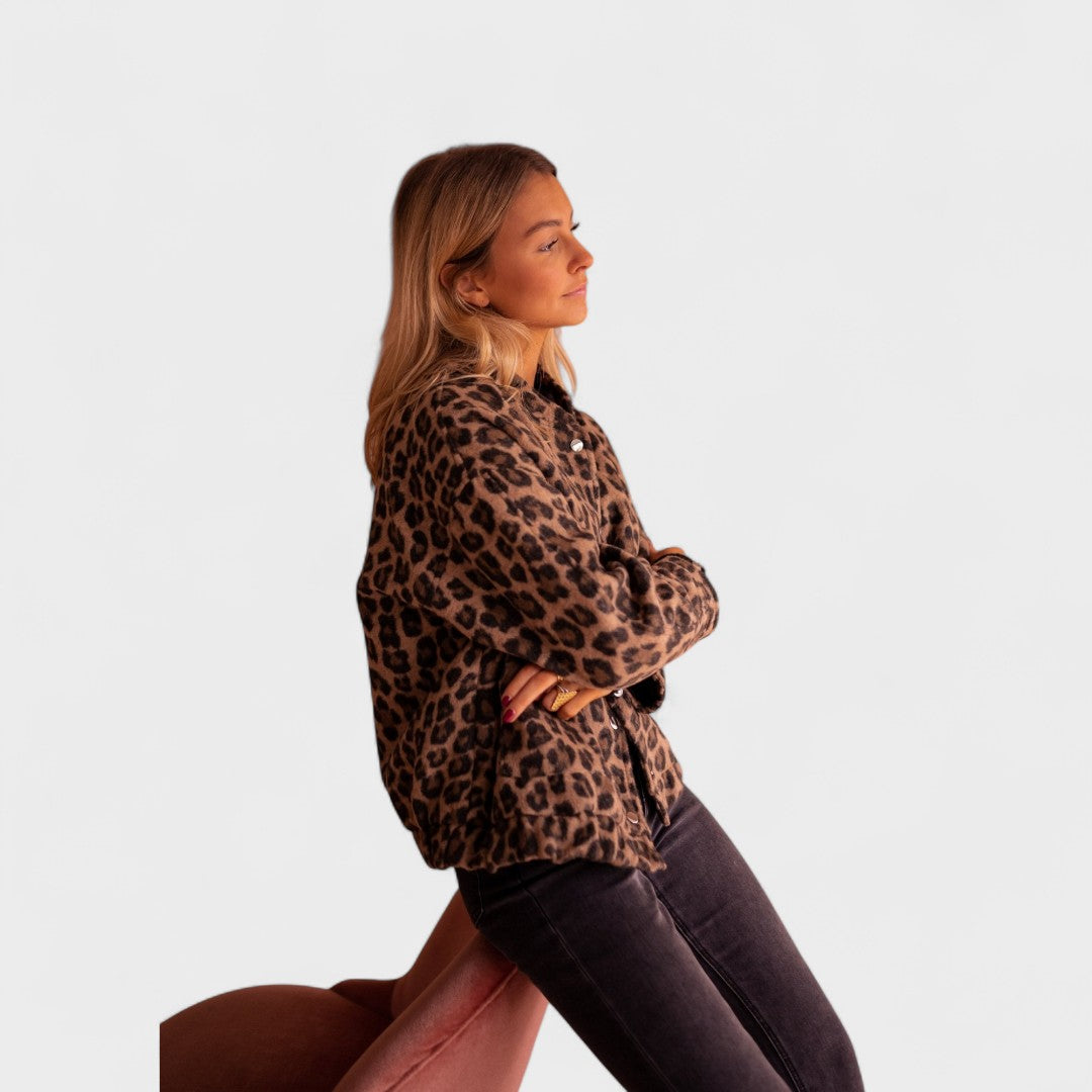 Roosa | Moodne leopardimustriga jakk