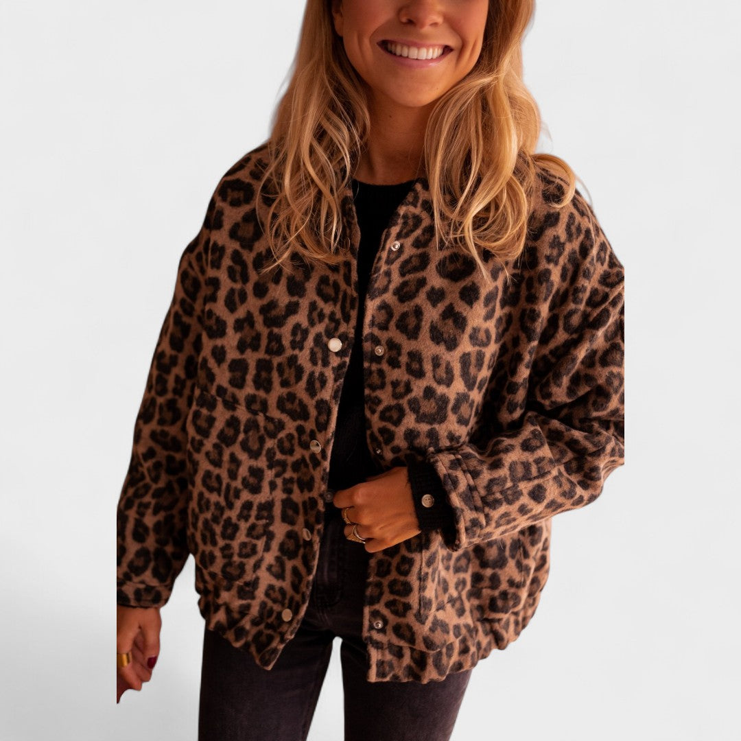 Roosa | Moodne leopardimustriga jakk